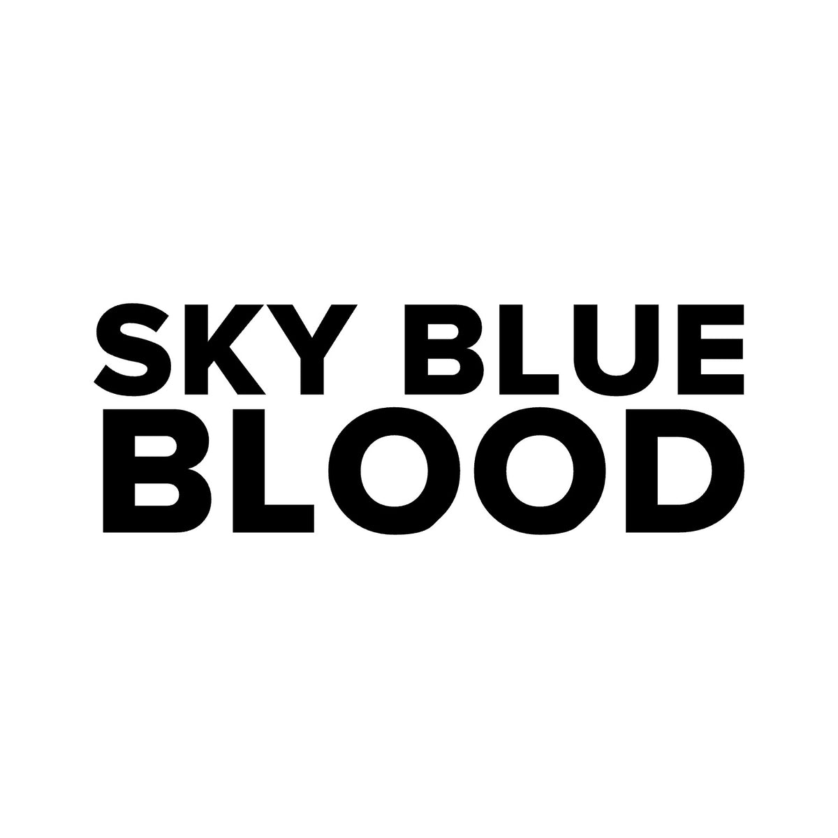 Manchester City – SKY BLUE BLOOD Sticker – Car Window Decal – black sticker design on white background