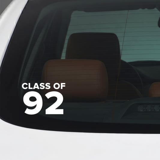 Manchester United – CLASS OF 92 Sticker – Car Window Decal – White vinyl car window sticker