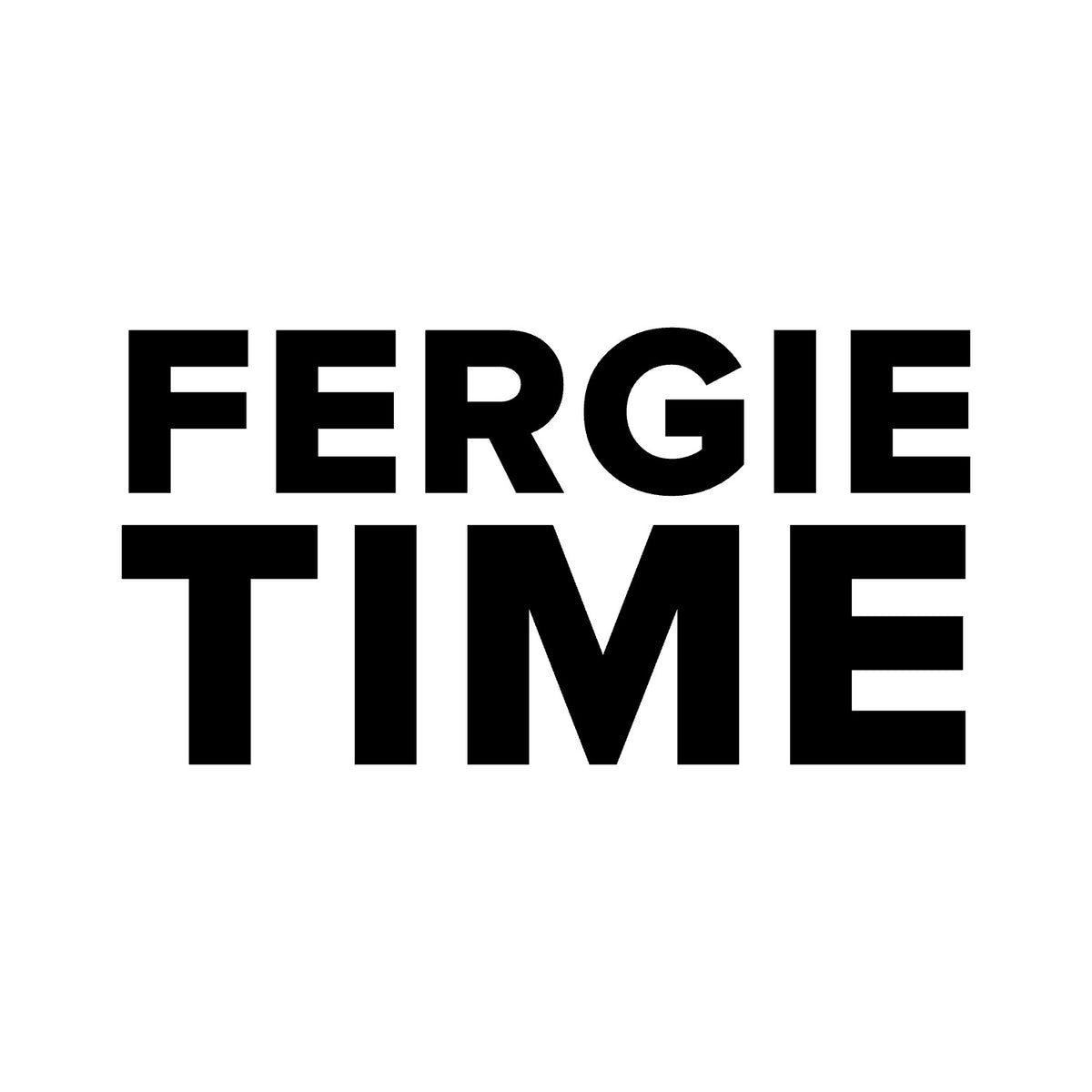 Manchester United – FERGIE TIME Sticker – Car Window Decal – black sticker design on white background