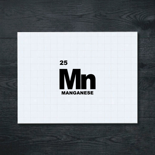 Black Manganese Periodic Table vinyl sticker