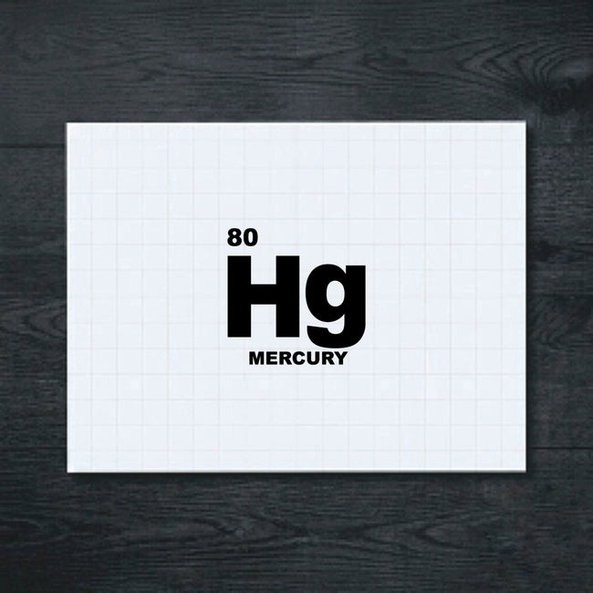 Black Mercury periodic table sticker