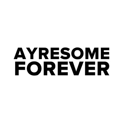 Middlesbrough – AYRESOME FOREVER Sticker – Car Window Decal – black sticker design on white background