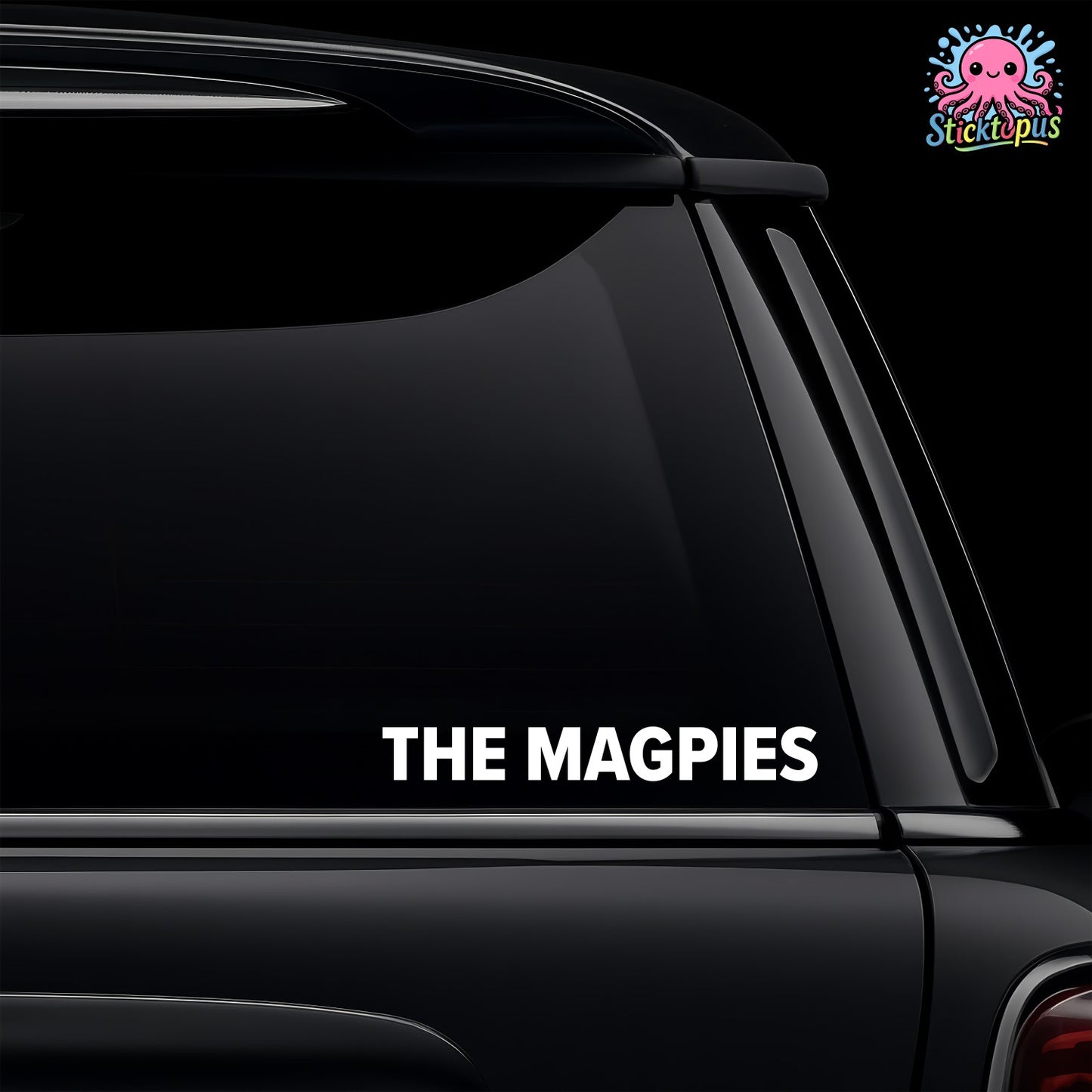 Newcastle United 'The Magpies' vinyl sticker car window decal.