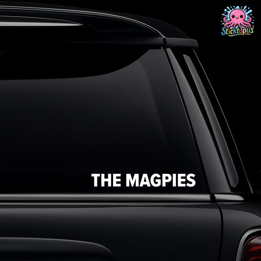 Newcastle United 'The Magpies' vinyl sticker car window decal.
