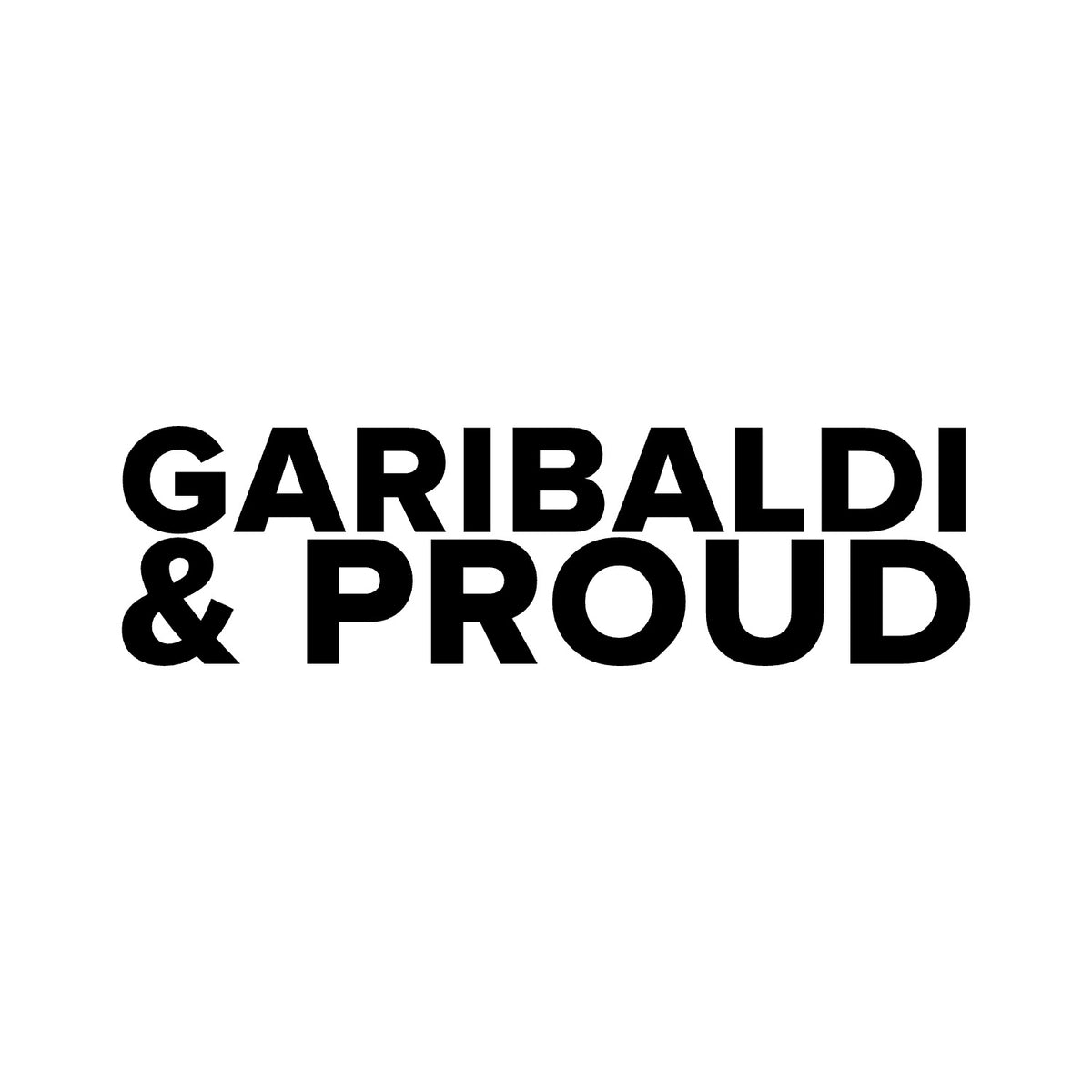 Nottingham Forest – GARIBALDI & PROUD Sticker – Car Window Decal – black sticker design on white background