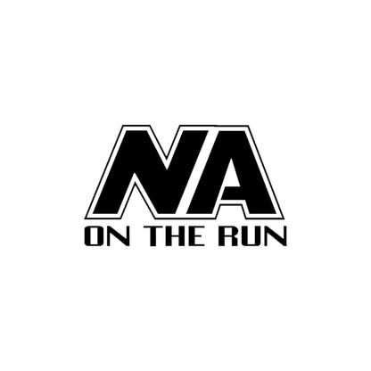 Black On The Run vinyl sticker decal on a white background.