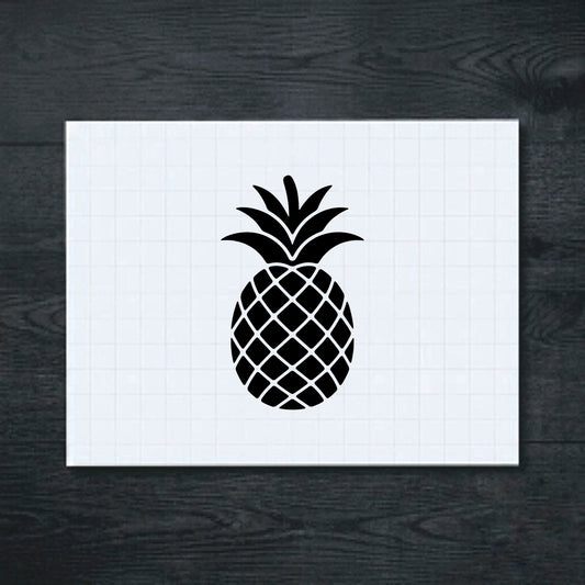 Black pineapple vinyl sticker