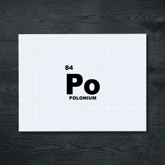 Black Polonium vinyl sticker
