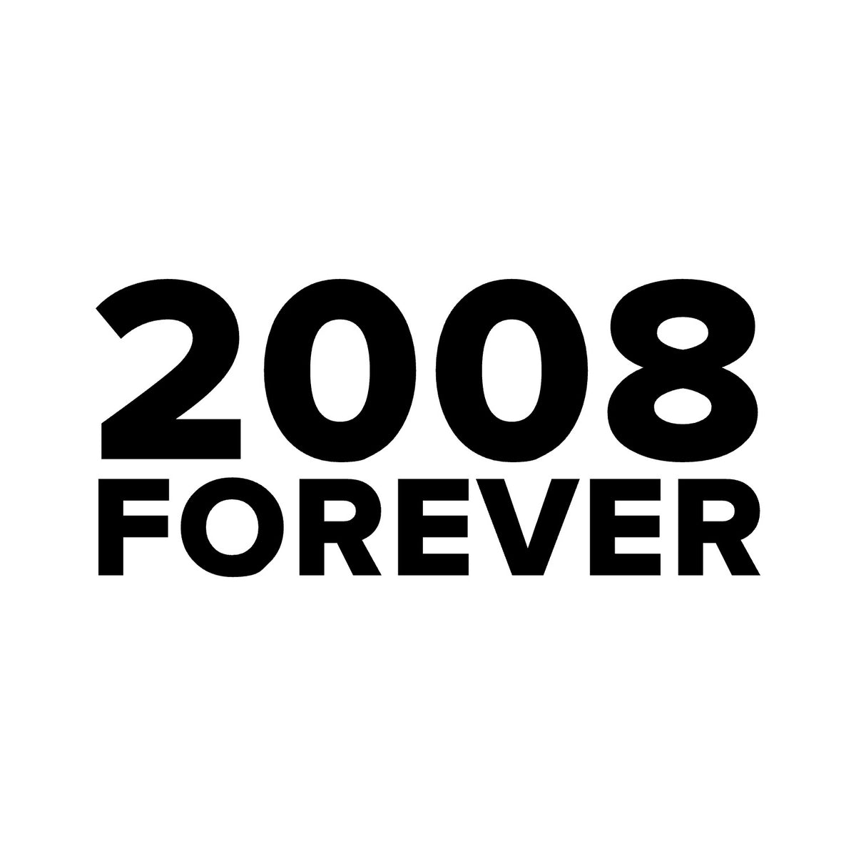 Portsmouth – 2008 FOREVER Sticker – Car Window Decal – black sticker design on white background