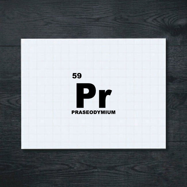 Black Praseodymium Periodic Table vinyl sticker