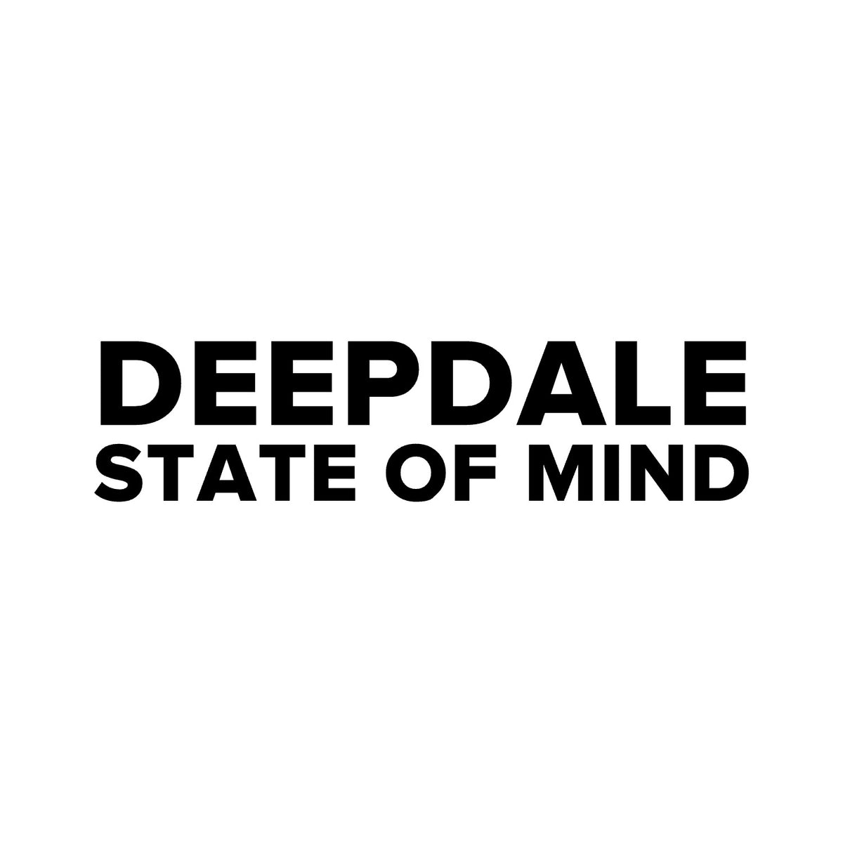 Preston North End – DEEPDALE STATE OF MIND Sticker – Car Window Decal – black sticker design on white background