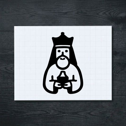 Black Priest with Holy Water vinyl sticker