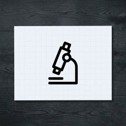 Black Science Microscope vinyl sticker