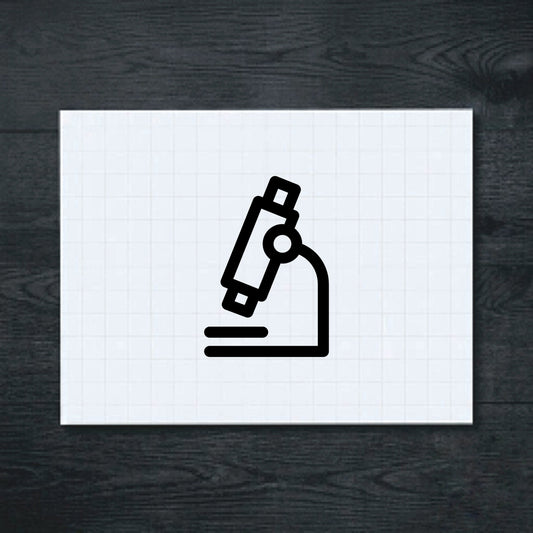 Black Science Microscope vinyl sticker