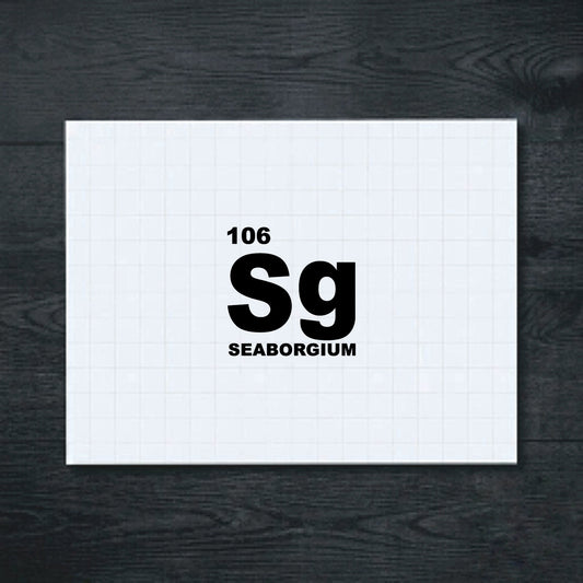 Black bold “Sg” element graphic vinyl sticker