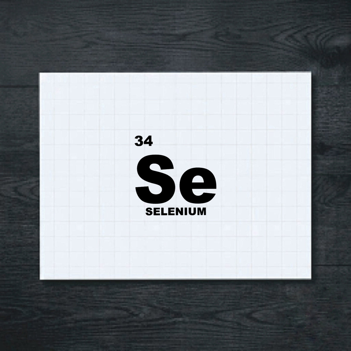 Black selenium periodic table vinyl sticker
