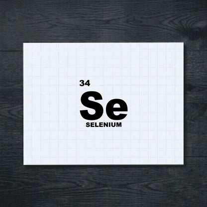 Black selenium periodic table vinyl sticker
