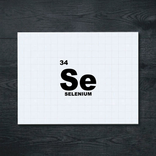 Black selenium periodic table vinyl sticker