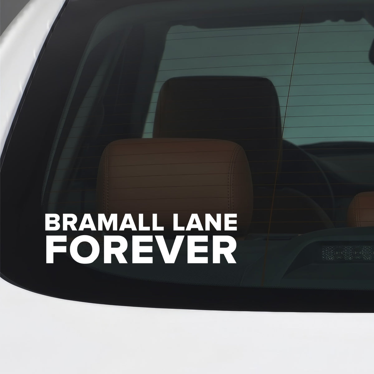 Sheffield United – BRAMALL LANE FOREVER Sticker – Car Window Decal – White vinyl car window sticker