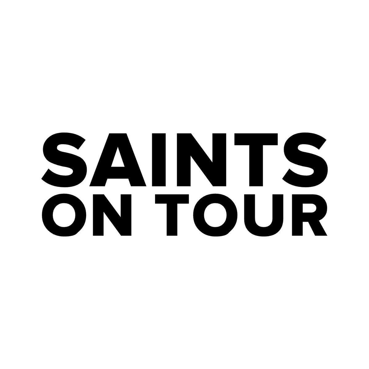 Southampton – SAINTS ON TOUR Sticker – Car Window Decal – black sticker design on white background
