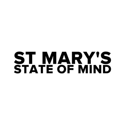 Southampton – ST MARY'S STATE OF MIND Sticker – Car Window Decal – black sticker design on white background