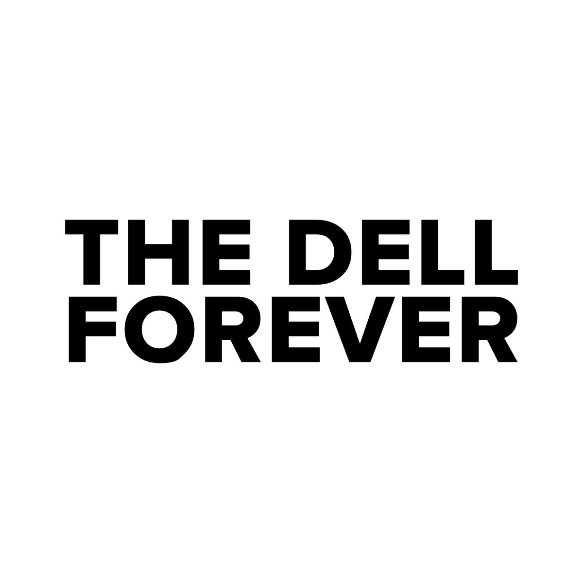 Southampton – THE DELL FOREVER Sticker – Car Window Decal – black sticker design on white background