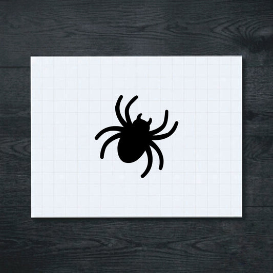 Black Spider Silhouette vinyl sticker