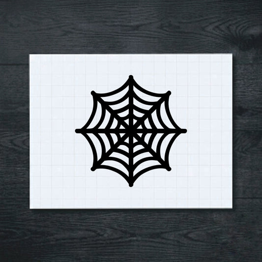 Black Spider Web vinyl sticker