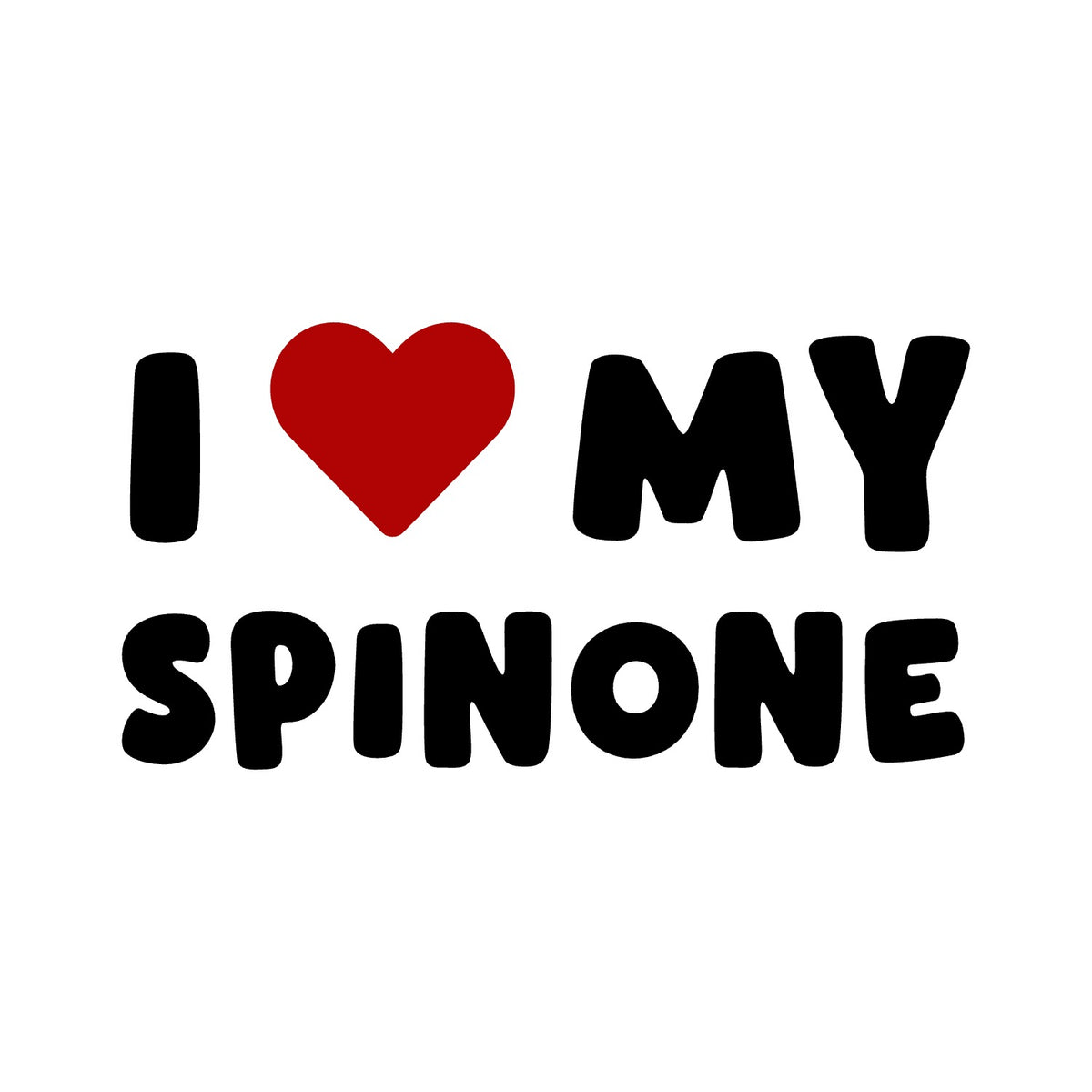 Spinone – I LOVE MY DOG Sticker – Car Window Decal – black sticker design on white background