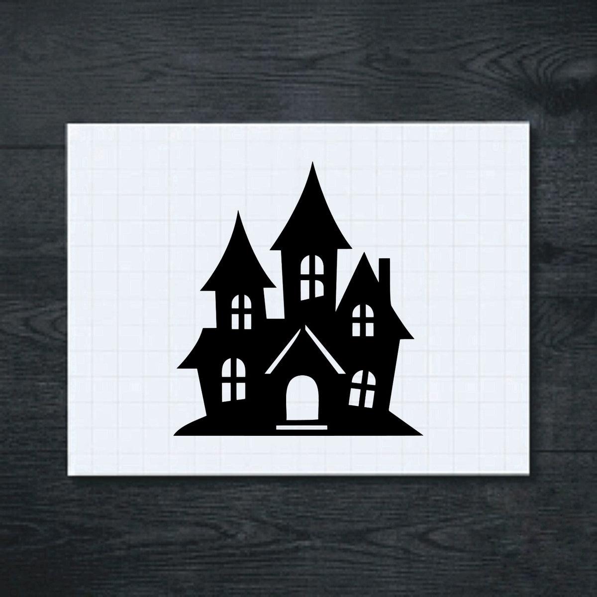 Black Spired Castle vinyl sticker