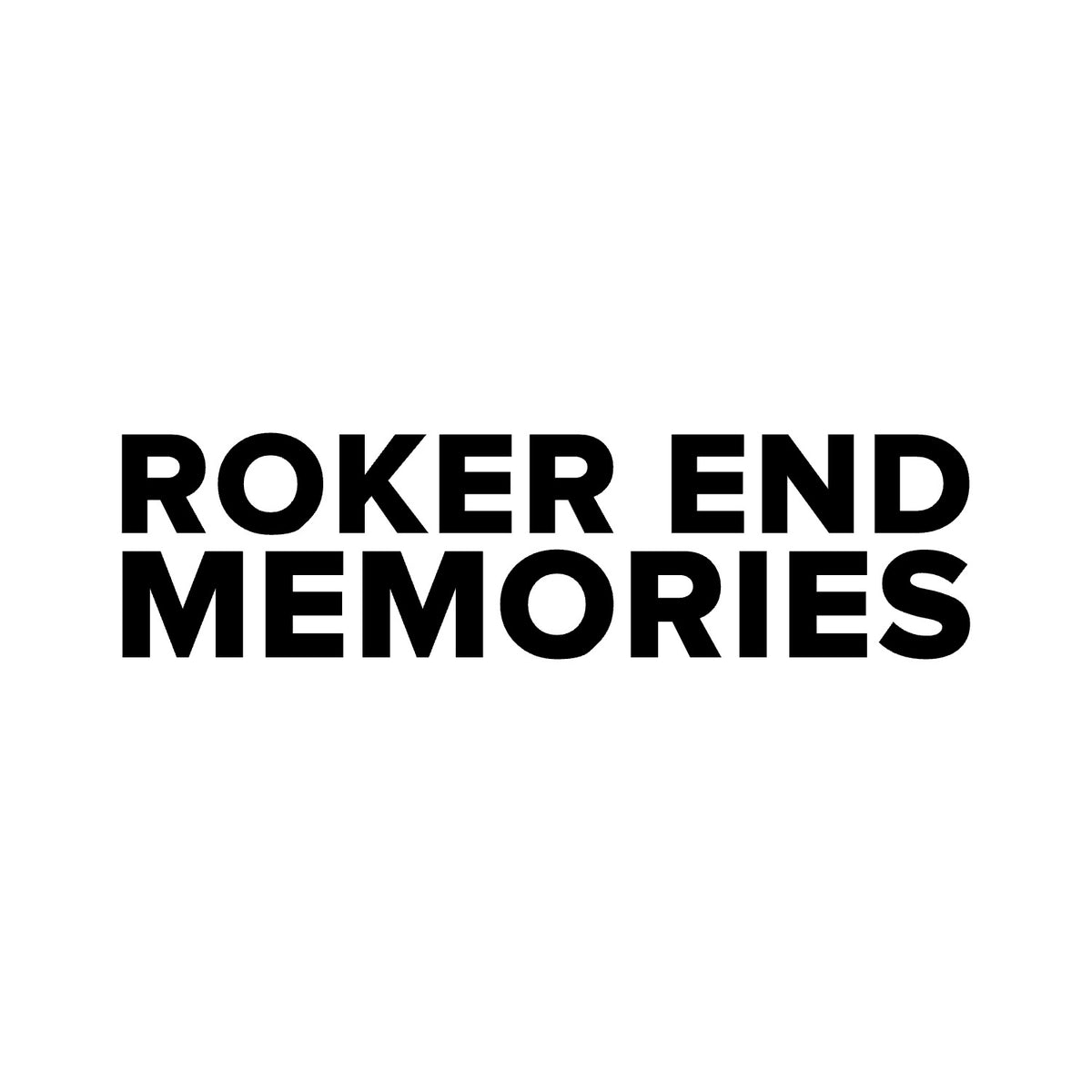 Sunderland – ROKER END MEMORIES Sticker – Car Window Decal – black sticker design on white background