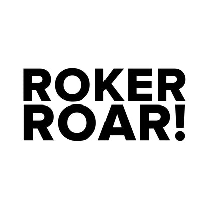 Sunderland – ROKER ROAR! Sticker – Car Window Decal – black sticker design on white background