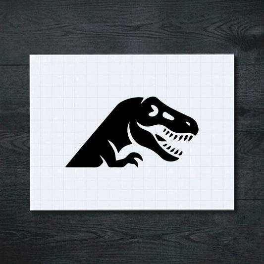 Black T-Rex vinyl sticker