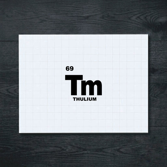 Black Thulium Periodic Table vinyl sticker