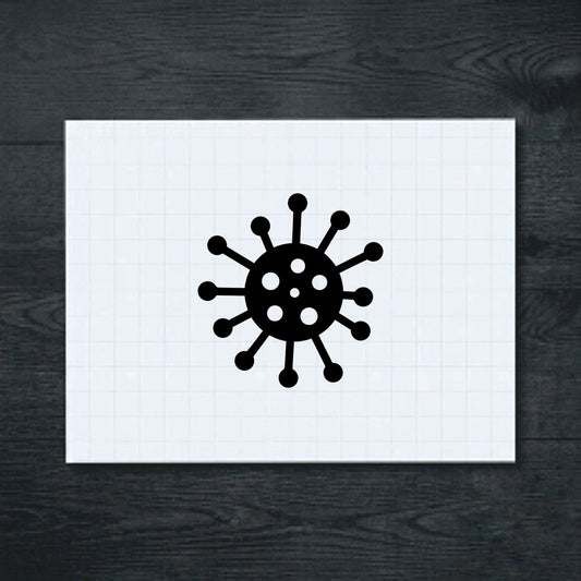 Black Virus Symbol vinyl sticker