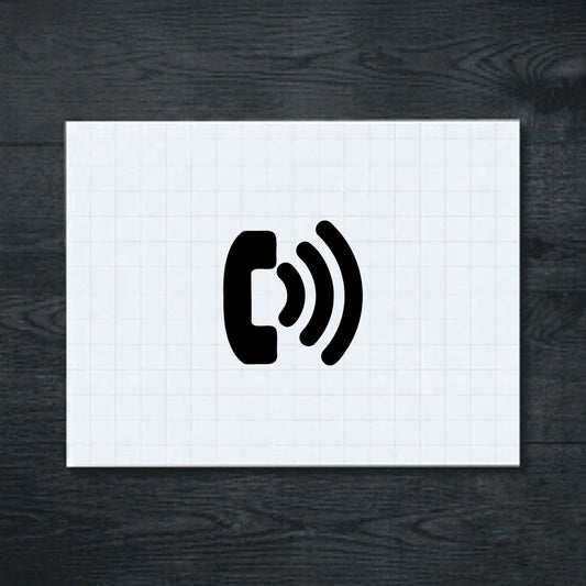 Black Volume Symbol Vinyl Sticker