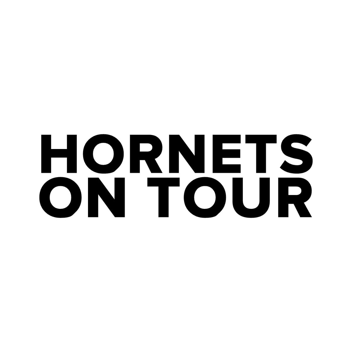 Watford – HORNETS ON TOUR Sticker – Car Window Decal – black sticker design on white background
