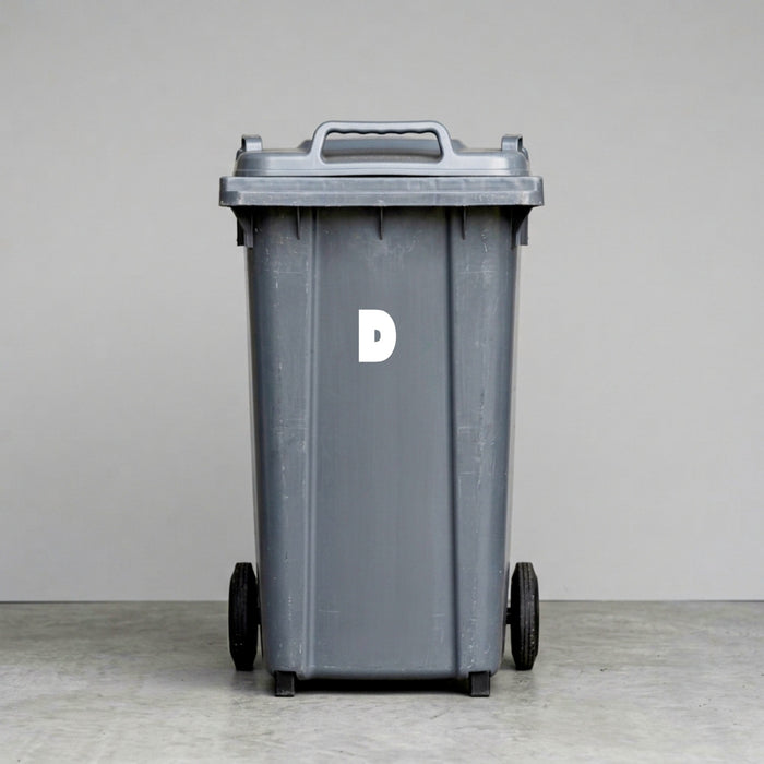 Wheelie bin vinyl stickers