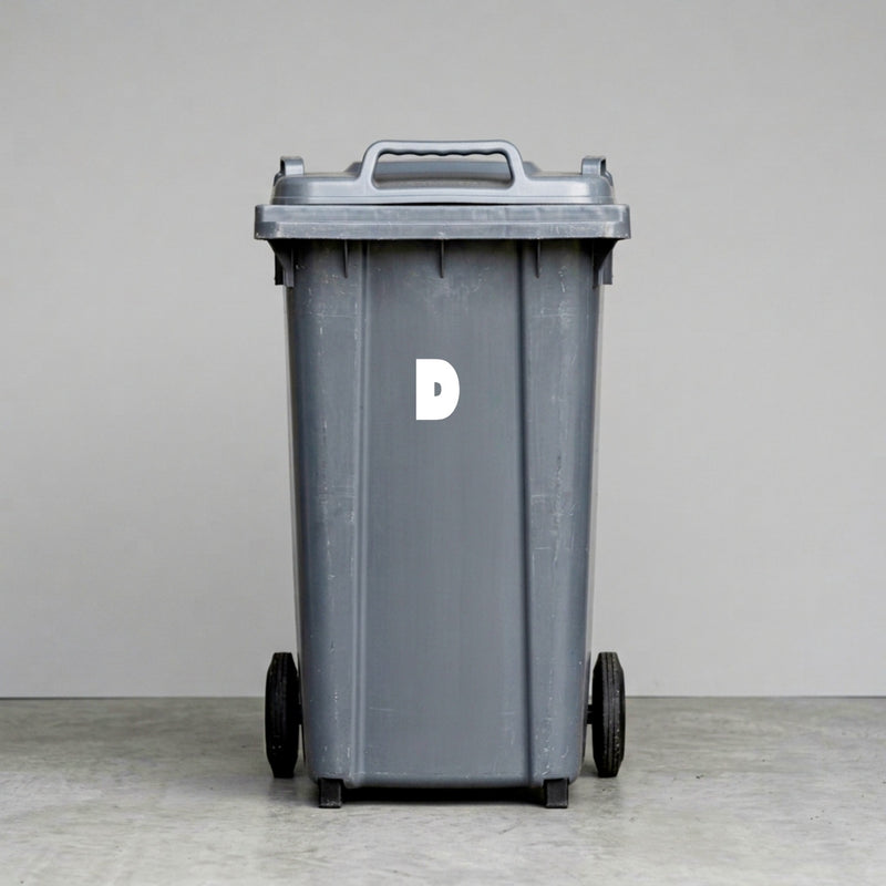Wheelie bin stickers