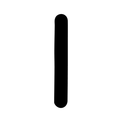 Wheelie Bin Number '1' Sticker – DAISY Style – Pack of 4 – black sticker design on white background