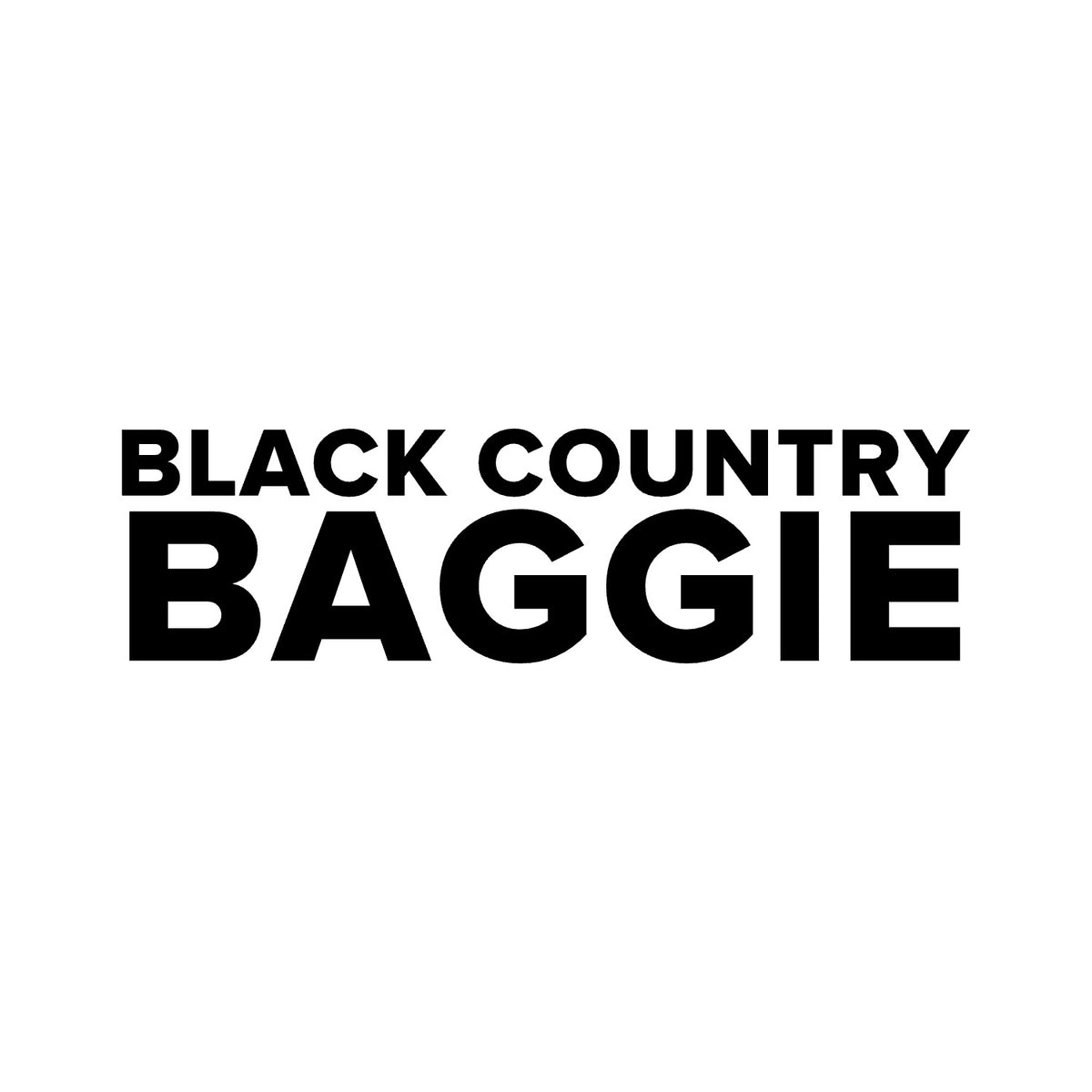 West Bromwich Albion – BLACK COUNTRY BAGGIE Sticker – Car Window Decal – black sticker design on white background