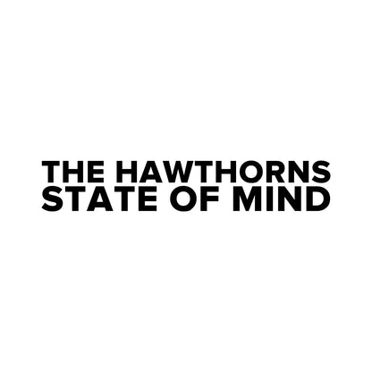 West Brom – THE HAWTHORNS STATE OF MIND Sticker – Car Window Decal – black sticker design on white background