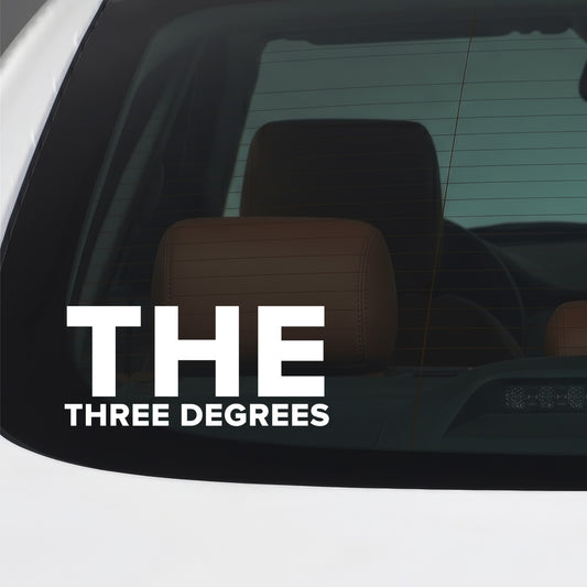West Bromwich Albion – THE THREE DEGREES Sticker – Car Window Decal – White vinyl car window sticker