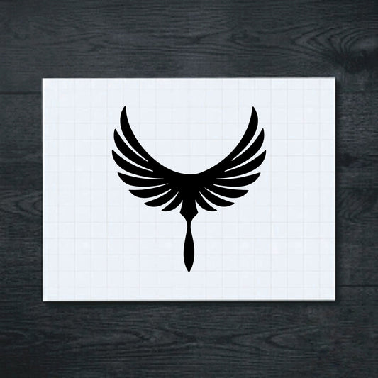 Black Phoenix vinyl sticker